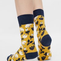 Organic socks with birds - Colorful socks with bird pattern by Myriam Van Neste "Birds"