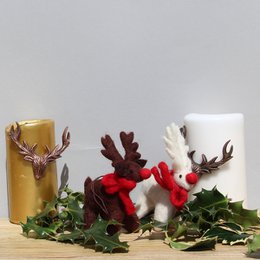 Håndlavet filt biologisk nedbrydelig julebrun Rudolph hængende dekoration