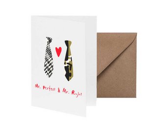 Grußkarte Mr Perfect en Mr. Right