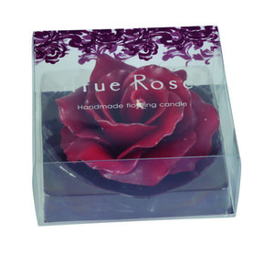 Rose blossom dark red, pack of 1, hand-formed
