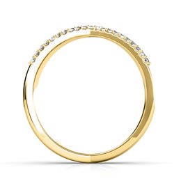 Anello X - Oro e cristallo