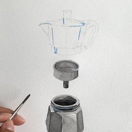 Cartolina "Caffè?" moca