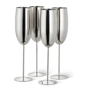 Champagnerflöte Silber 4x28.5cl