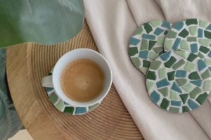 DIY package mosaic coasters (without holder)