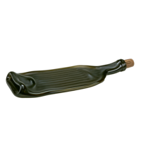 Upcycle plate in bottle shape