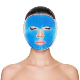 Maschera in gel termoterapico - Rilassamento terapeutico a caldo o freddo, impacco tascabile contro l'emicrania, effetto rilassante, favorisce la circolazione sanguigna