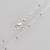 925 Sterling Silberkette mit Kugeln