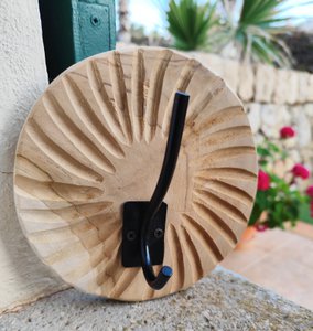 Ronde houten drager D18x8 cm