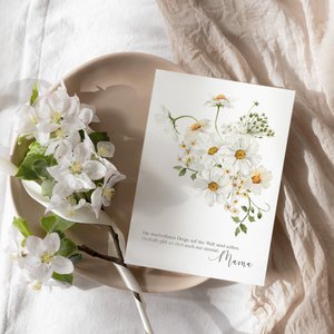 Mother's Day card A6 greeting card flowers