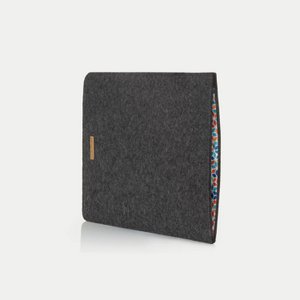 Tablet cover made of felt - anthracite - model Let