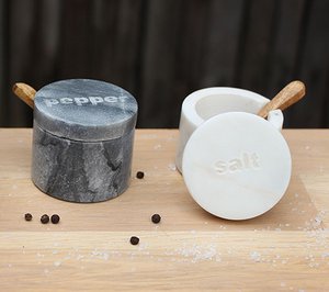 ZOUT & PEPER potjes, marmer