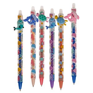 Radierbarer Stift mit Meerestiere Motiv im Display