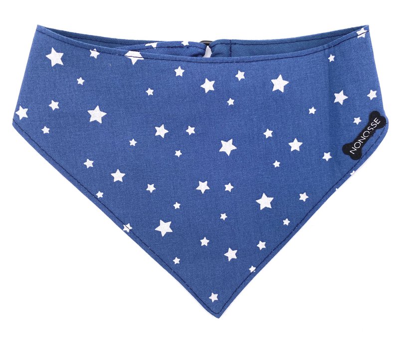 Pañuelo reversible "the boss" añil/estrellas
