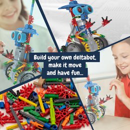 Science4you - Deltabot Roboterbausatz für Kinder 8-14 Jahre - Bauen Sie Ihren eigenen Roboter mit diesem Bausatz, Robotik-Bausatz mit 117 Teilen, Lernspielzeug für 8-Jährige, Stammspielzeug ab 8 Jahren