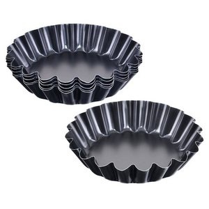 Mini Tart Pan Metal 9 cm 6 Stcs