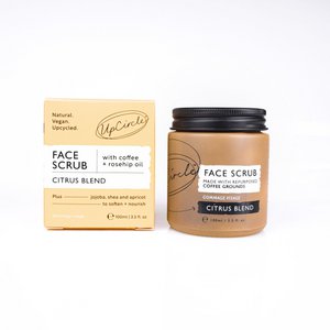 Face Scrub with Coffee + Rosehip Oil - Citrus Blend