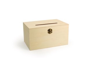 HOUTEN URN ZONDER OPDRUK OM TE VERSIEREN 240x160x130mm - beschikbaar vanaf 24 april