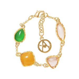 Multicolor Resin Chain Bracelet