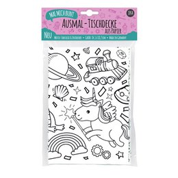 Ausmal-Tischdecke aus Papier - Motiv "Fantasie und Entdecker"
