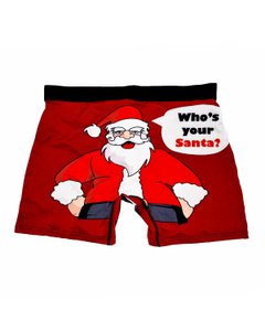 Boxershorts - Rot Who's your Santa