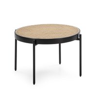 MESA DE CENTRO 66X66X40 RATAN/METALL NEGRO TH2575000