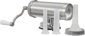 Sausage machine including 3 different nozzle for the DIY sausage maker - silver 1 liter