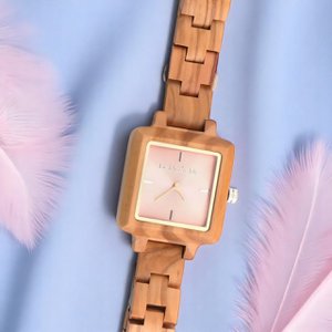Watch La Piccola Natura, natural, pink display, olivewood, rustical