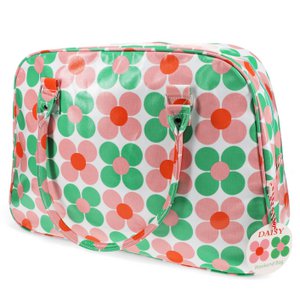Weekend bag - Pink and green Daisy