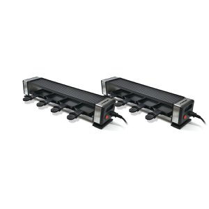 Set mit 2 per Kabel verbindbaren Raclette-Geräten für insgesamt 8 Personen Rotel