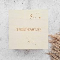 Geboortekaartjes - opbergkist heelal