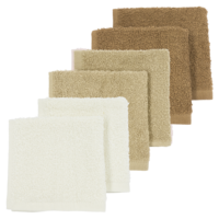 Mundtücher Terry Tuch ausweichen/Sand/Toffee 30 x 30 cm - 6 -Pack
