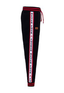 Jogginghose 'Never Fuck A Fucker' in Schwarz