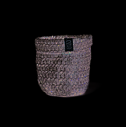SIZO Knitted Paper Bag Schwarz mit wasserdichtem, biologisch abbaubarem Innenfutter