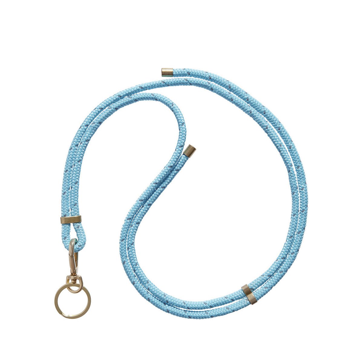 LANYARD NØGLEHOLDER (TURKIS REFLECT)