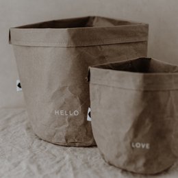 Paperbag sæt med 2 Hello Love (PU = 6 sæt)