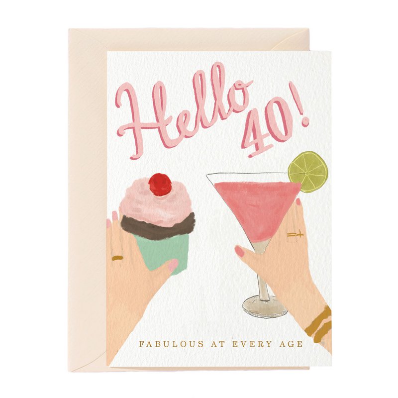 Hello 40! Greeting Card