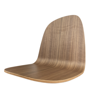 Walnoot afgewerkte vloerstoel