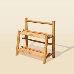 Bamboe chocoladerepen display – 2 niveaus