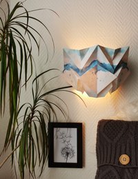 Lampa ścienna Paper Origami – wzór letni