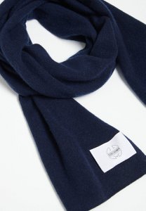 UNI 1 - Navy blue cashmere scarf