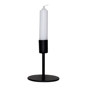 Kerzenhalter - Basic - Metall - Schwarz - 8x8x10cm