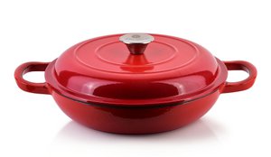 RODELUXE LOW EMAMELED Gusseisen -Röster 26x26xh11cm