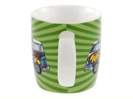 Volkswagen VW T1 Bus Coffee Mug 370ml in Gift Box - Love Bus/Green