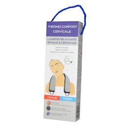 Cervical Thermo Comfort - Allevia Torcicollo e Dolori alla Spalla - Effetto Rilassante - Riutilizzabile e Naturale in Perle di Argilla e Carbone Vegetale