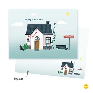 Greeting card happy new home