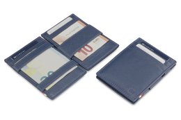 Portafoglio Essenziale ID Window Blu Navy
