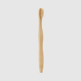  Bamboo toothbrush with soft bristles, available in a variety of colors including adult and kid sizes.
