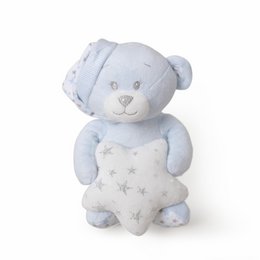 3 STUKS SET (PLUSJE SPEELGOED+DEKEN+DOUDOU) - BLAUW