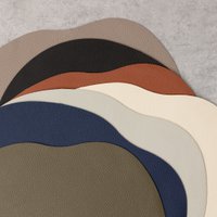 Leather placemat and coaster MILLSTONES