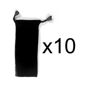 10 Velvet -Geschenkbeutel mit Kabel